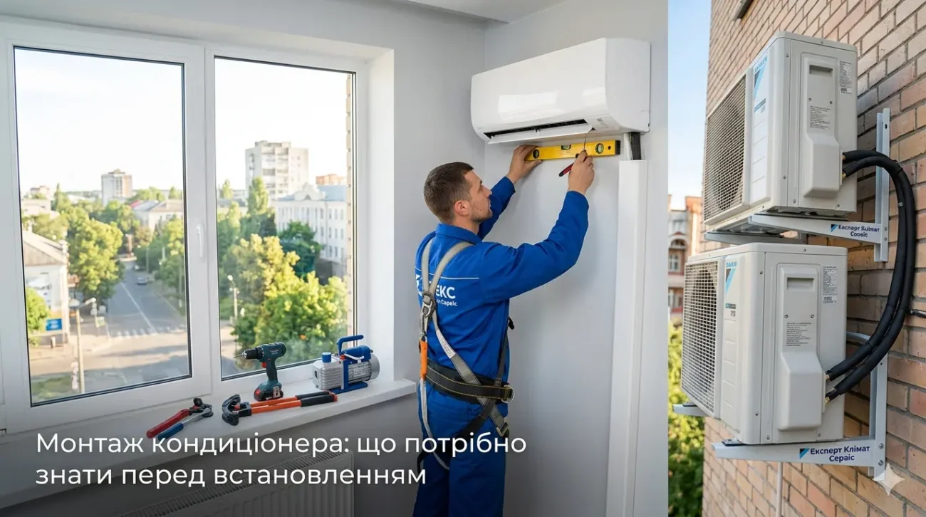 Монтаж кондиціонера: що потрібно знати перед встановленням